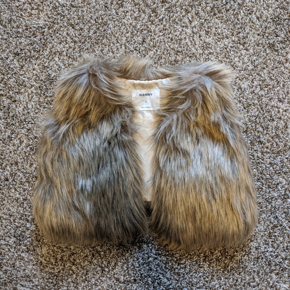Faux fur vest